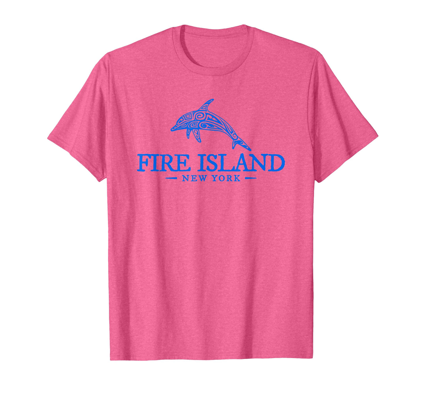 Fire Island New York Dolphin Mens Women Beach Souvenir T-Shirt