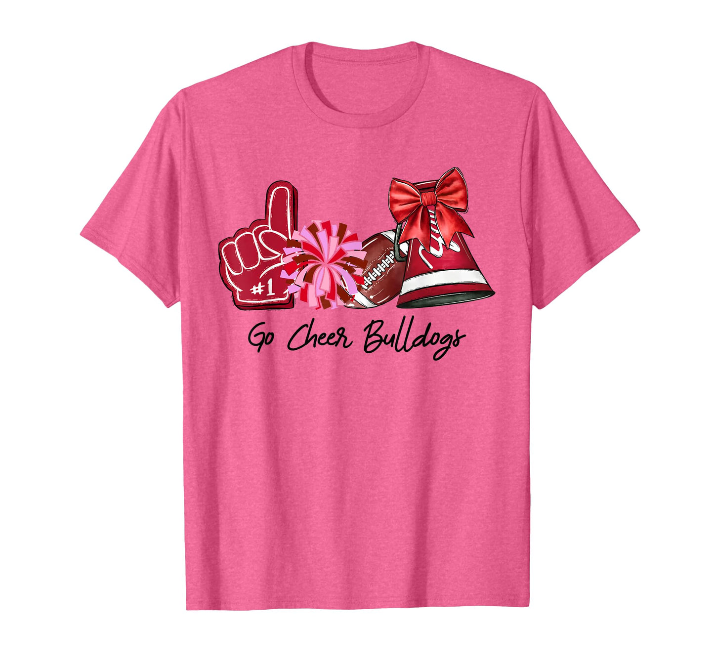 Go Cheer Bulldogs Sports Name Gifts Men Women Boy Girl T-Shirt