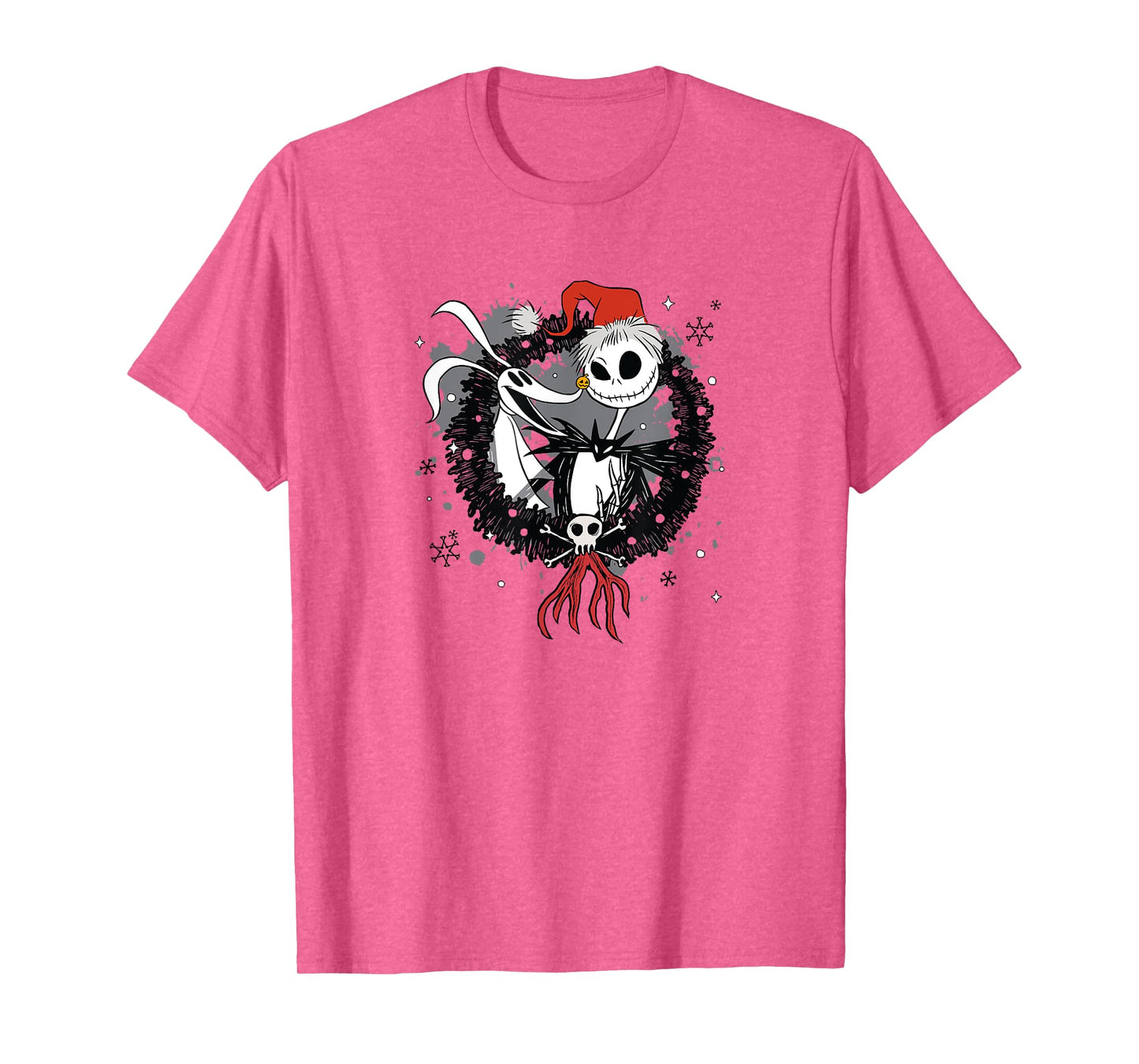 Disney The Nightmare Before Christmas Jack & Zero Wreath T-Shirt