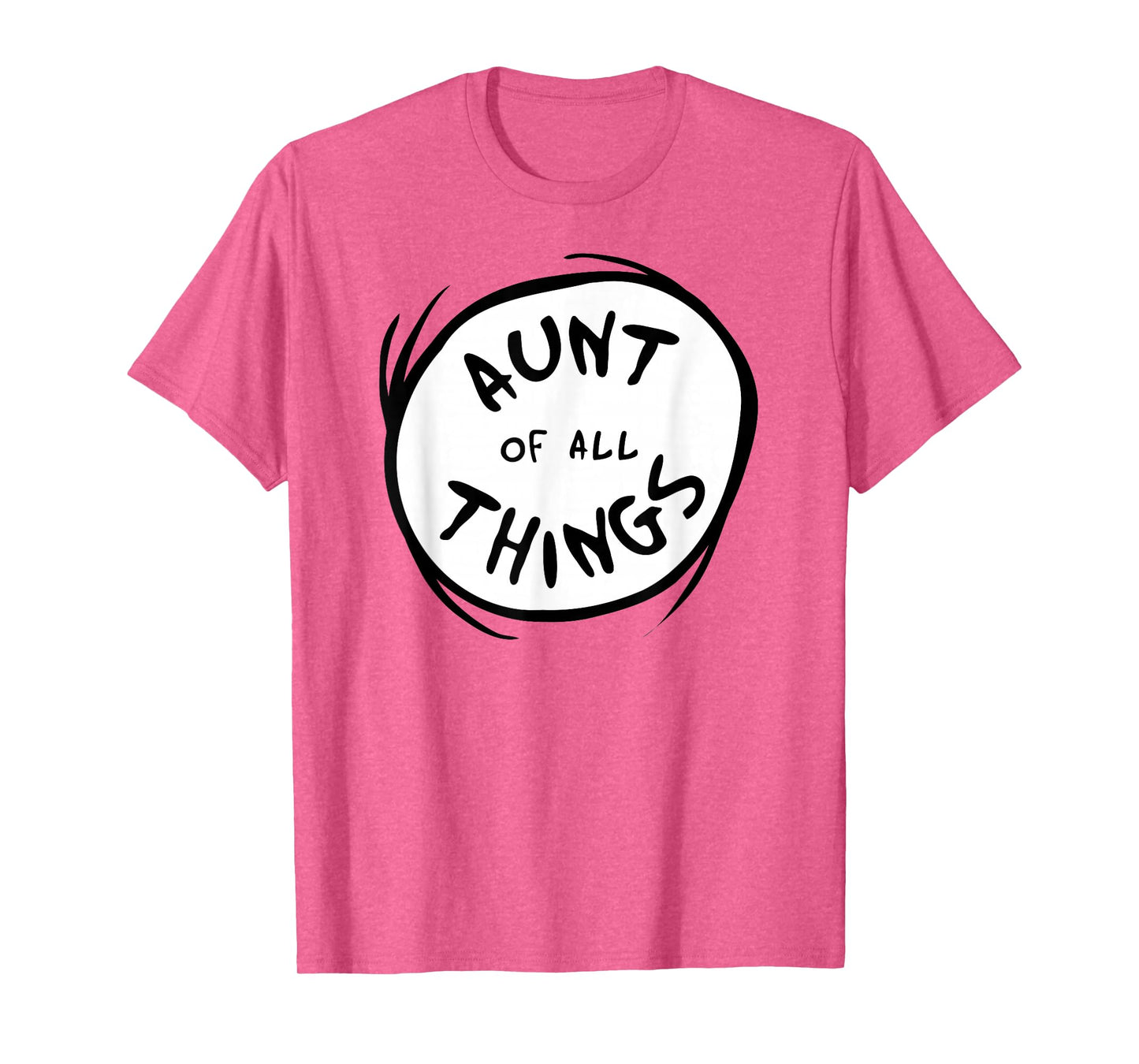 Dr. Seuss Aunt of all Things Emblem RED T-shirt T-Shirt