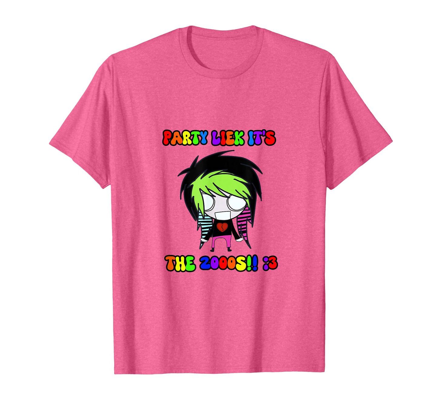 Party Liek It’s The 2000’s Scene Kid Y2K Emo T-Shirt