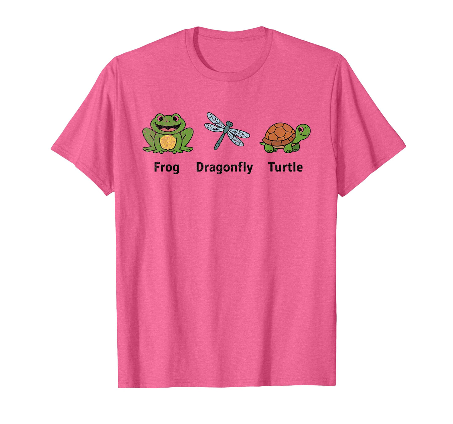 Frog Dragonfly Turtle Funny T-Shirt