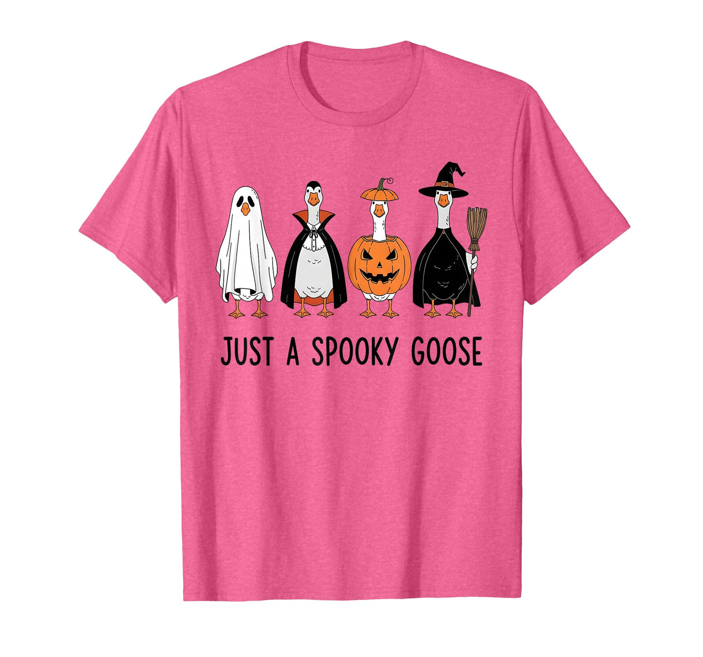 Just A Spooky Goose Halloween Silly Goose Funny Halloween T-Shirt