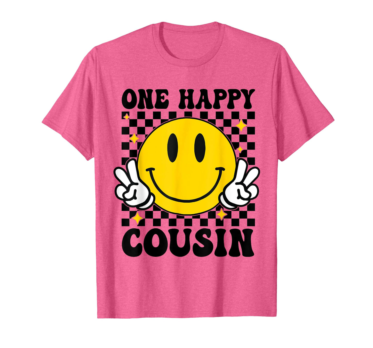One Happy Dude Cousin happy face 1st Birthday Family T-Shirt