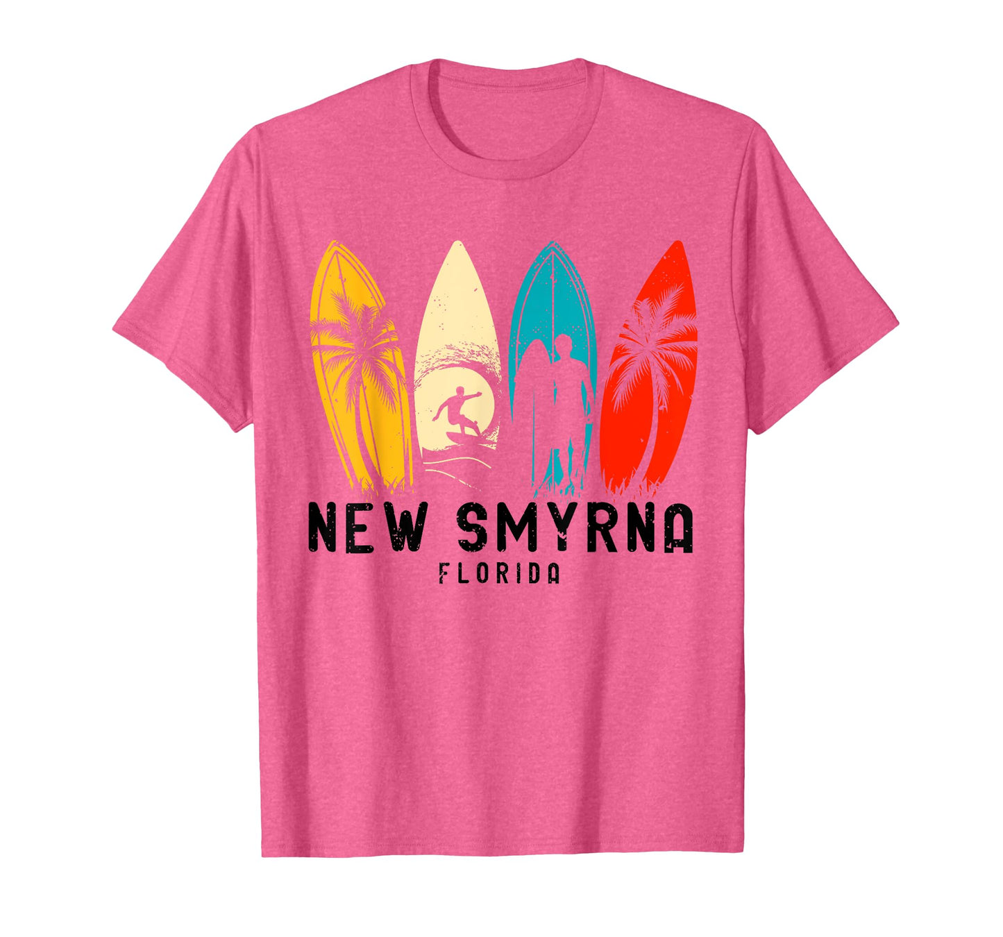 Vintage New Smyrna Beach Florida Surfboarder Men Women Girls Kids T-Shirt