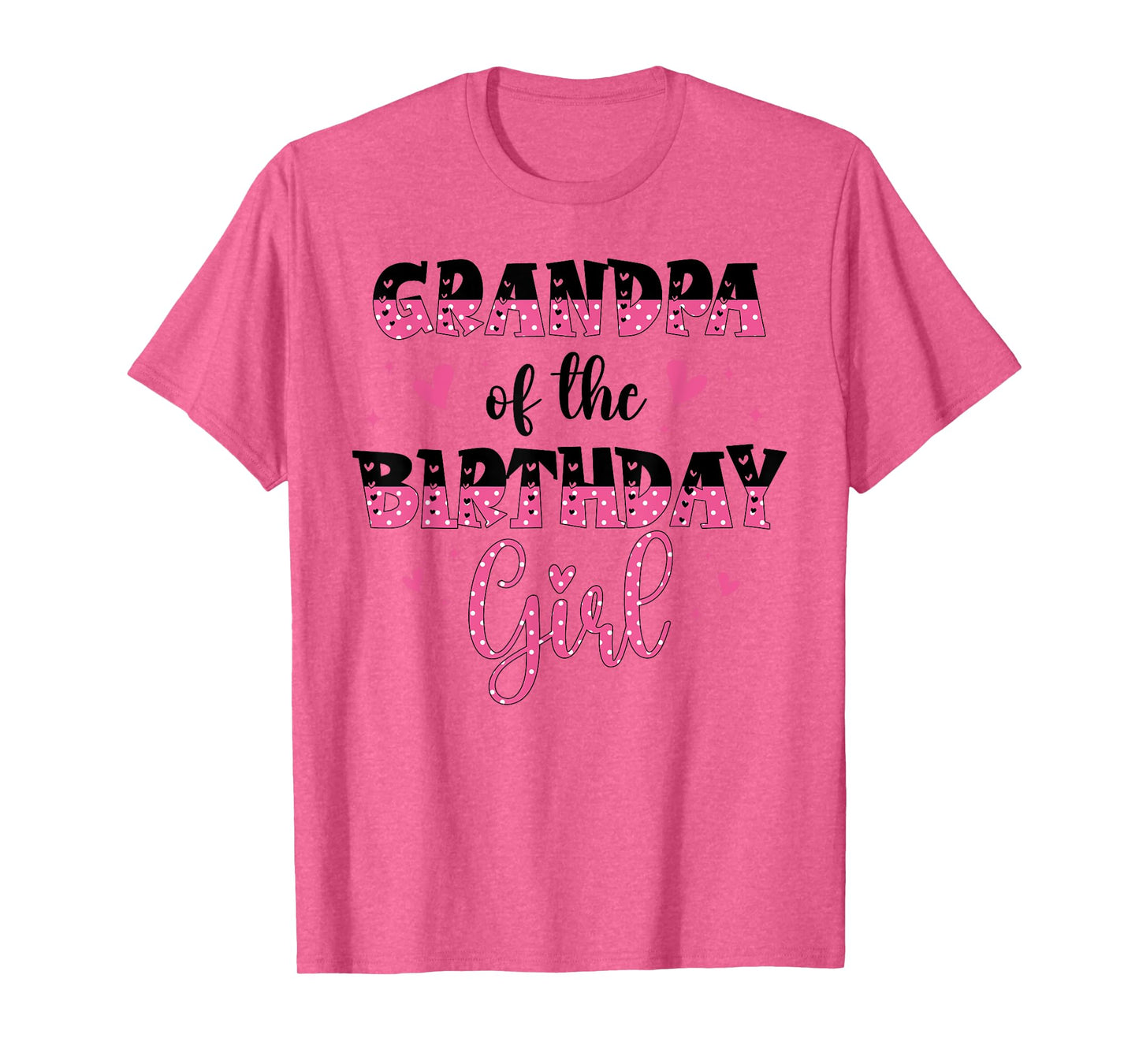 Grandpa of The Birthday Girl Family Matching Bday Party Kids T-Shirt