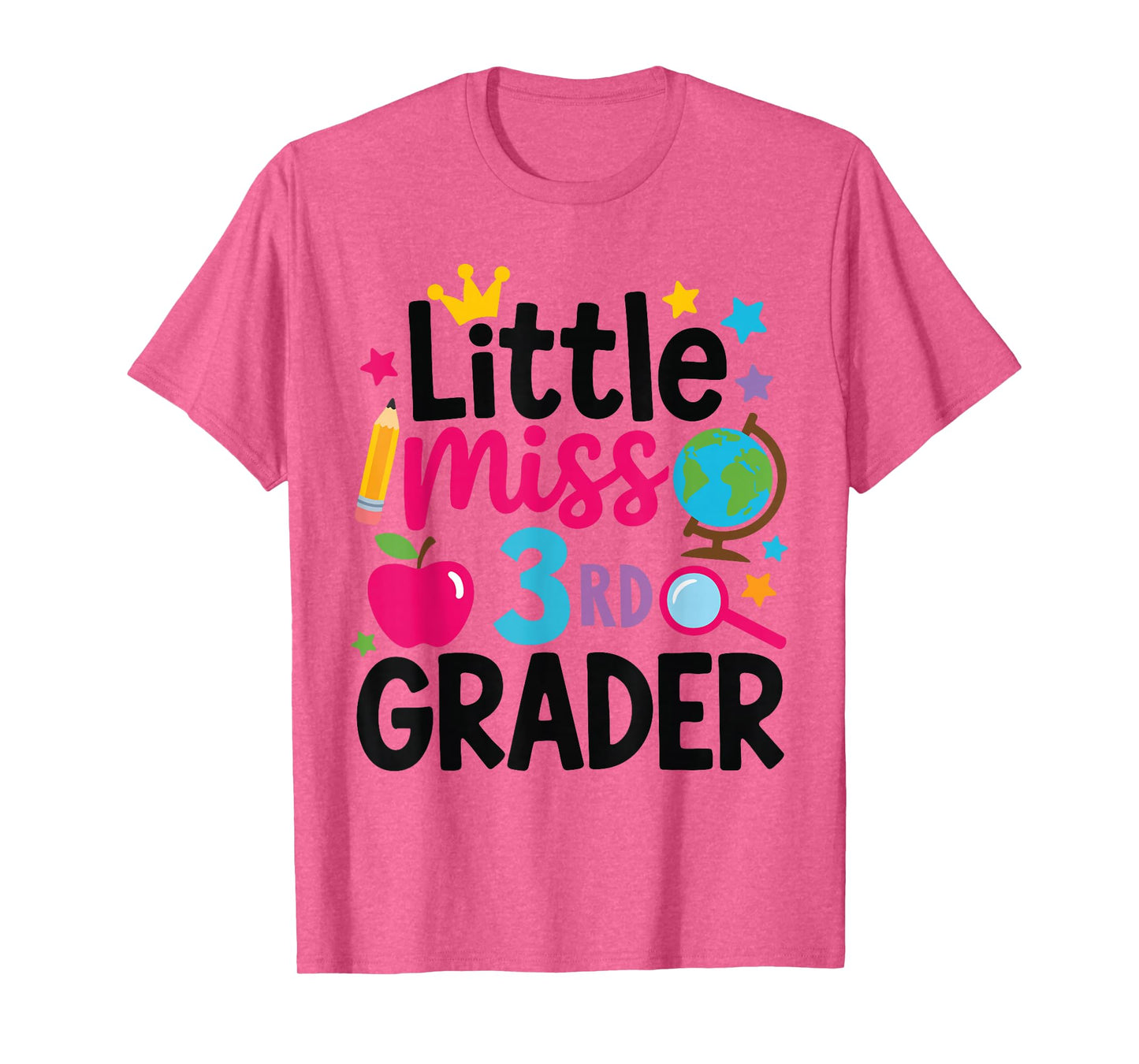 Little Miss 3rd Grade First Day Of School Third Grade Girls T-Shirt