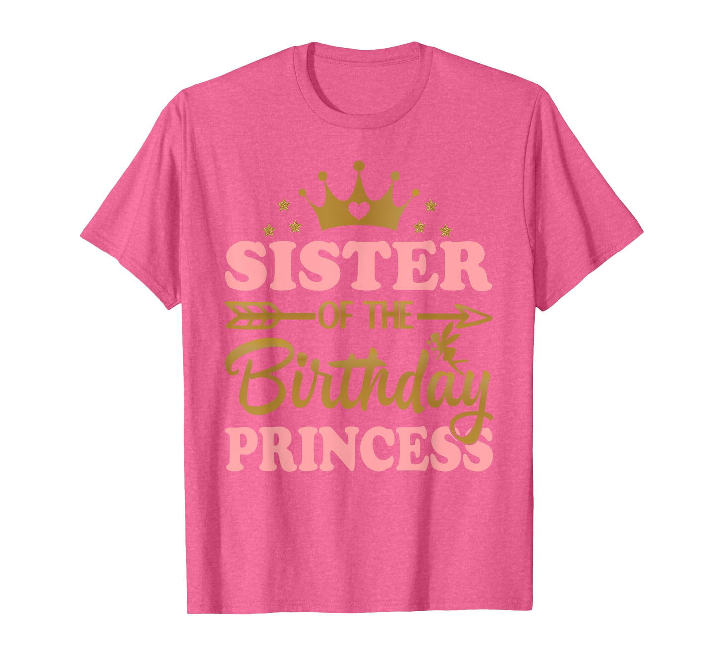 Sister of The Birthday Princess Themed Family Girl Birthday T-Shirt