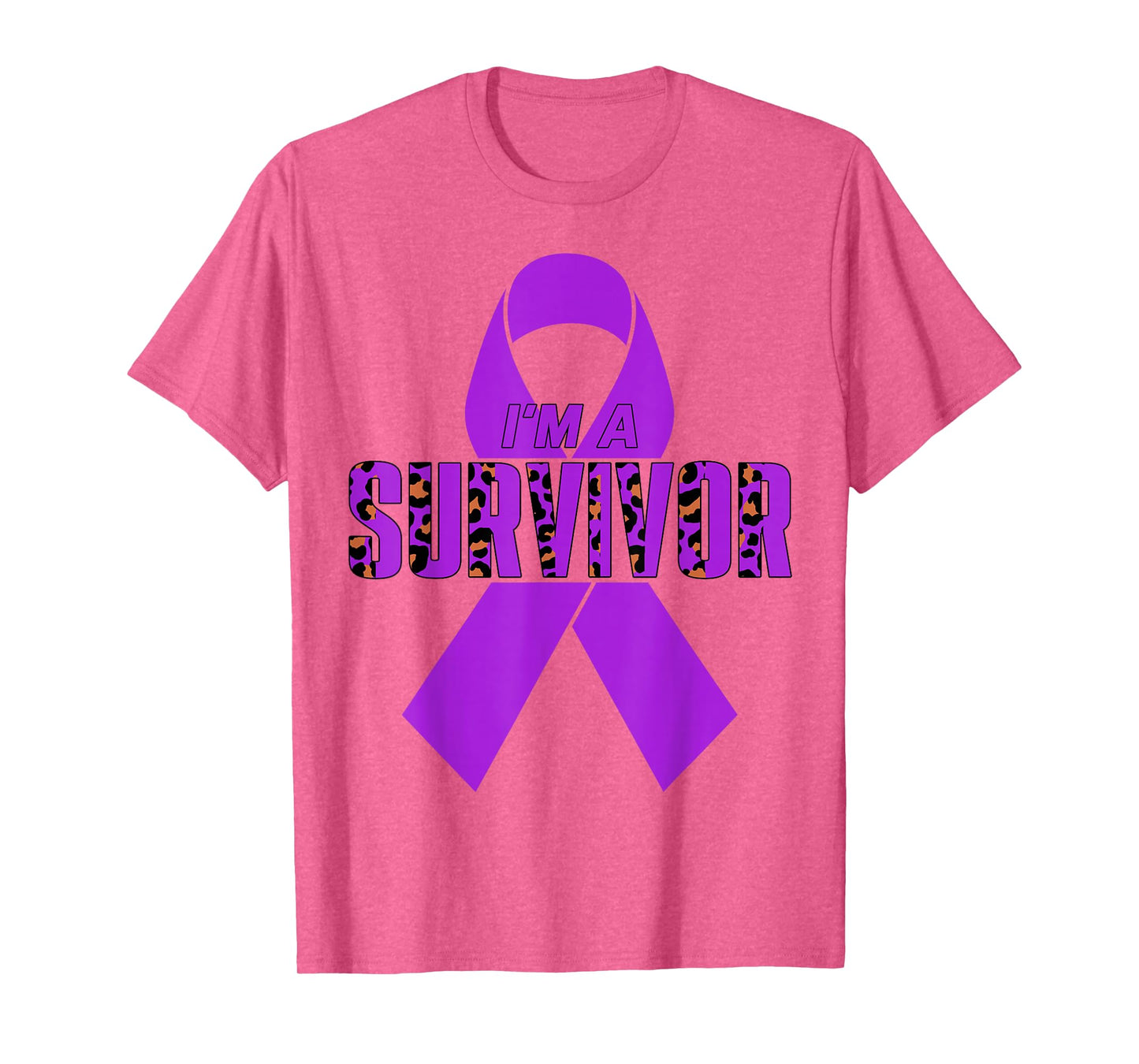 I'm A Survivor Domestic Violence Awareness Purple Ribbon T-Shirt