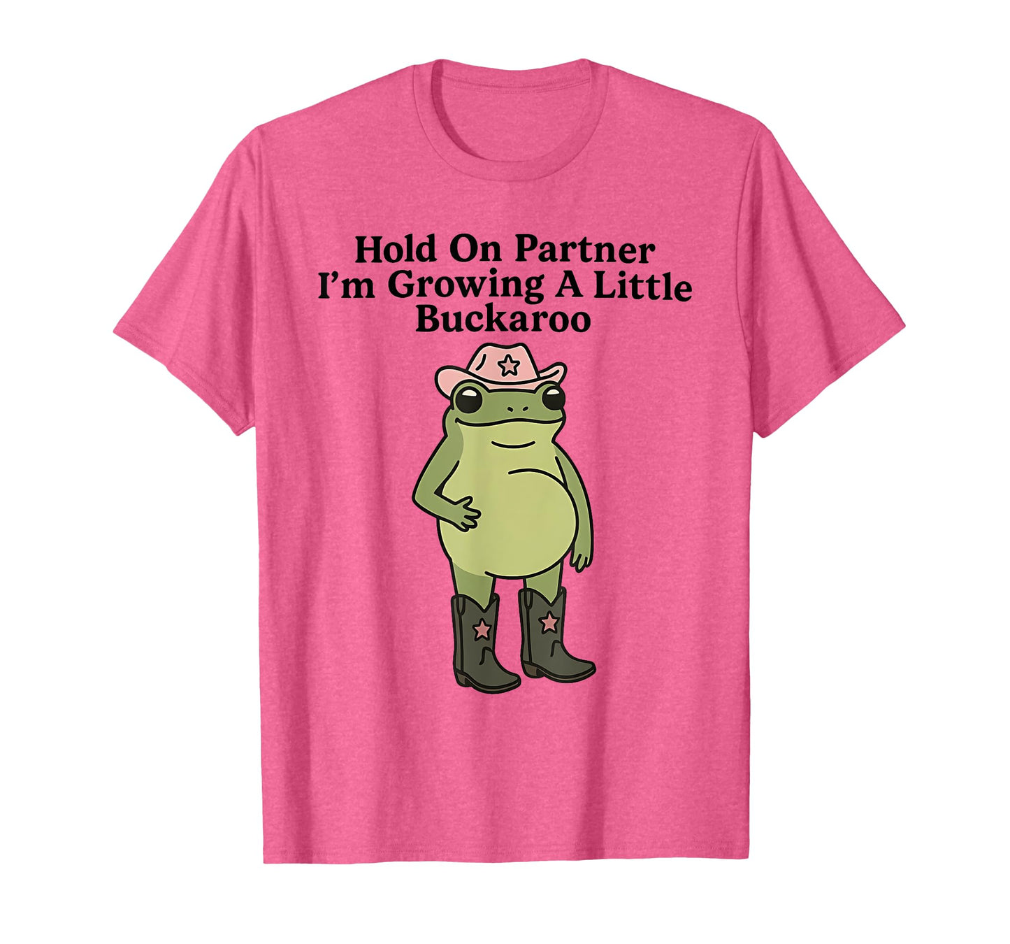 Hold On Partner I'm Overstimulated Cowboy Frog Vintage T-Shirt