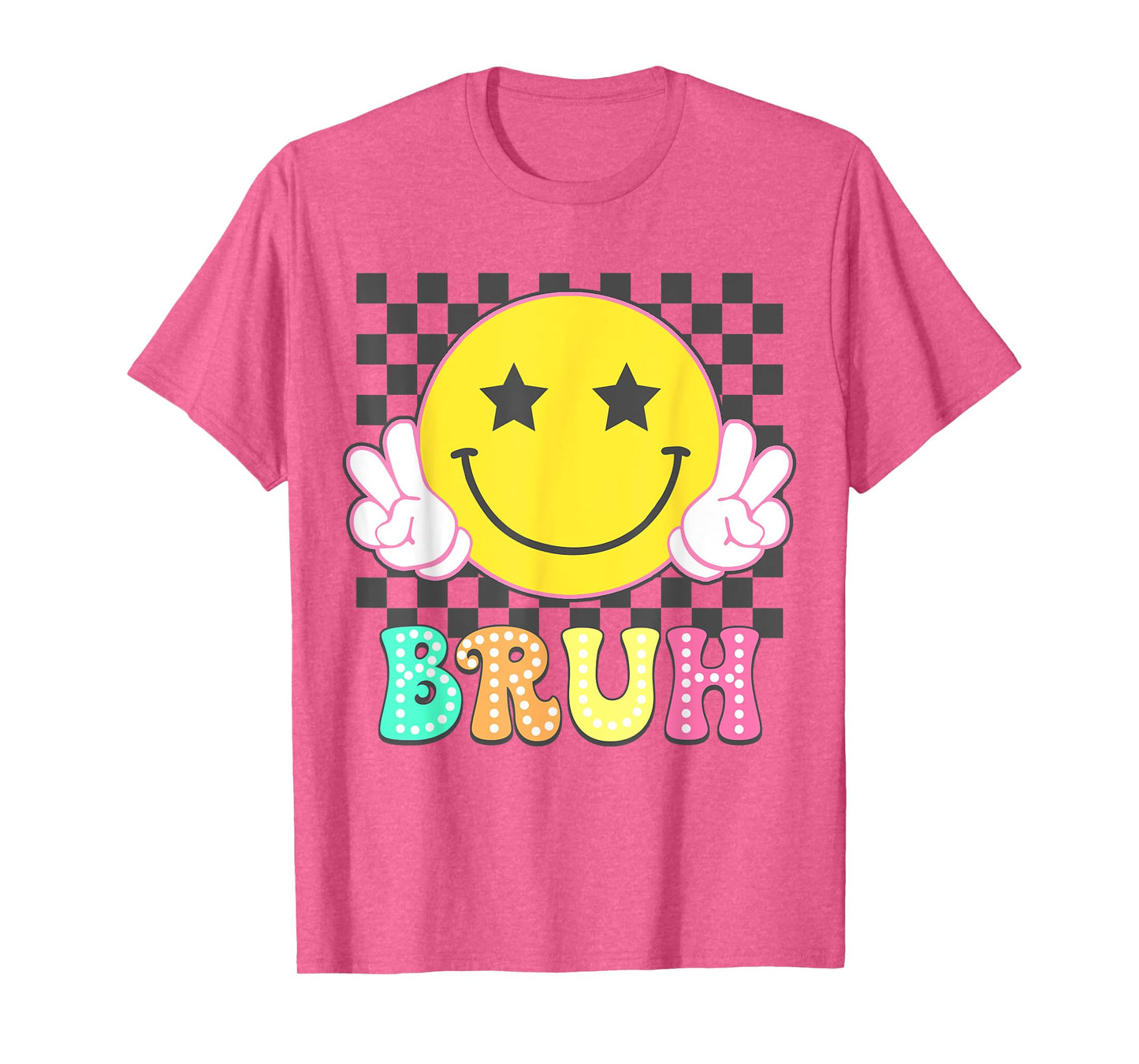 Groovy Bruh For Girls Kids Boys Smile Face T-Shirt