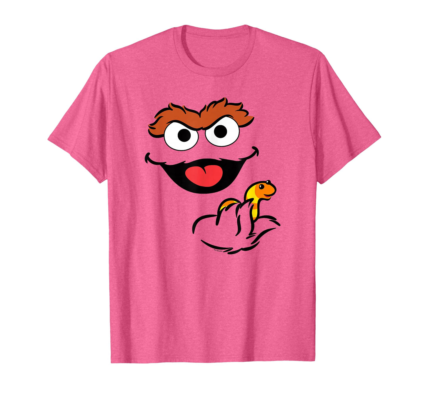 Sesame Street Oscar The Grouch Holding Slimey T-Shirt