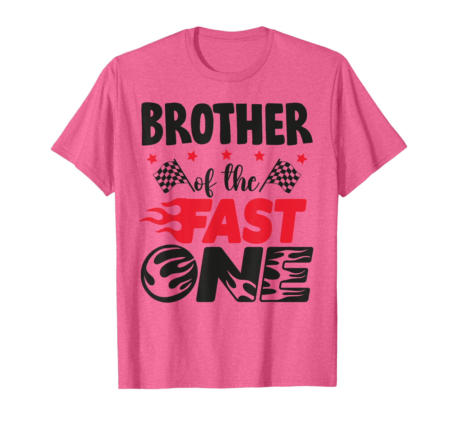 Brother of The Fast One Car Racing Bro 1st Birthday Boy T-Shirt