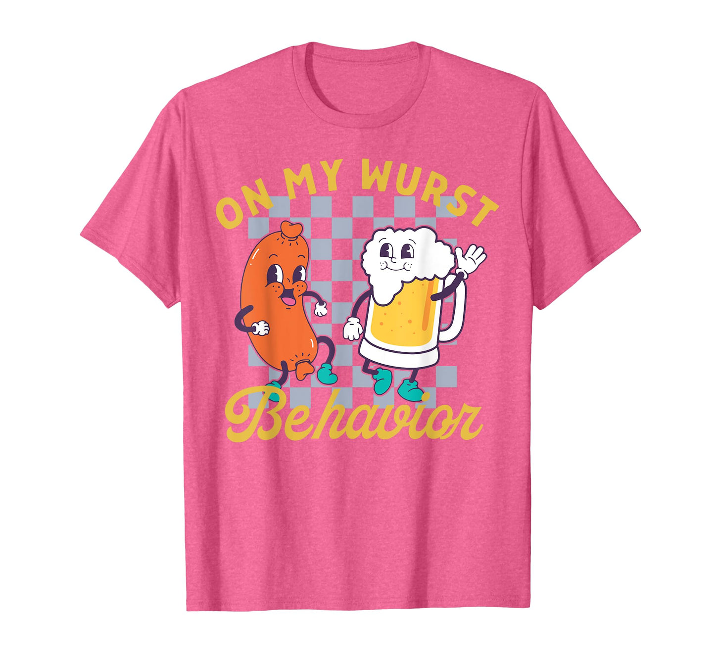 On My Wurst Behavior Sausage and Beer T-Shirt
