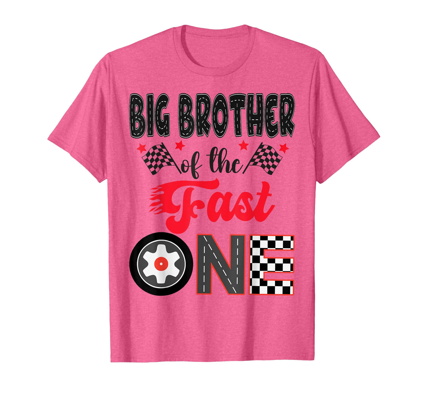 Big Brother Of The Fast One Car Racing Dad 1St Birthday Boy T-Shirt