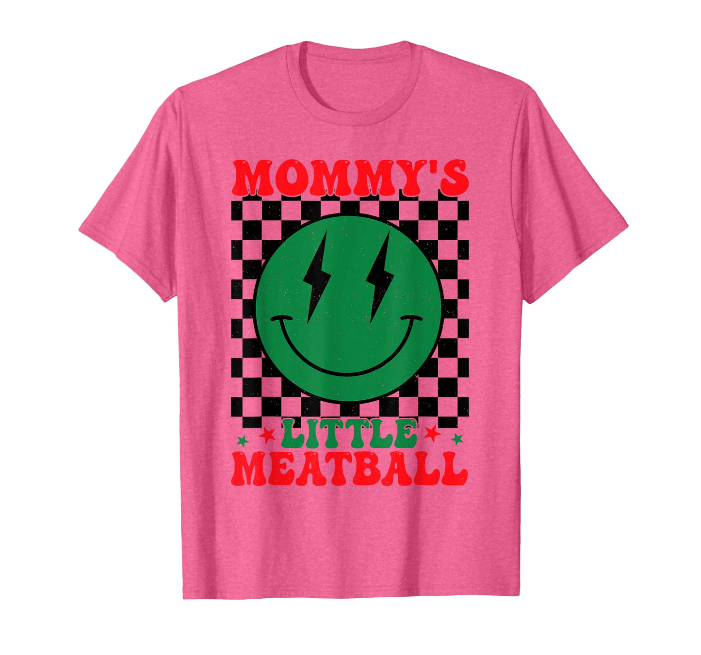 Funny Italian Smile Face Italy Flag Mommy's Little Meatball T-Shirt