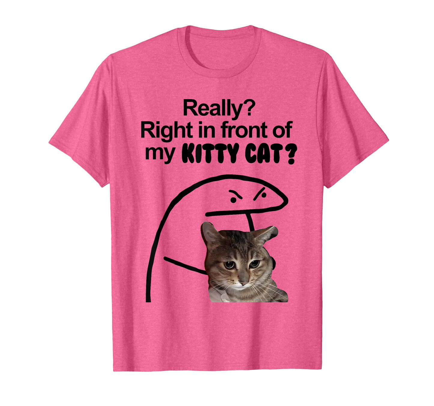 Really? Right in front of my KITTY CAT Meme T-Shirt