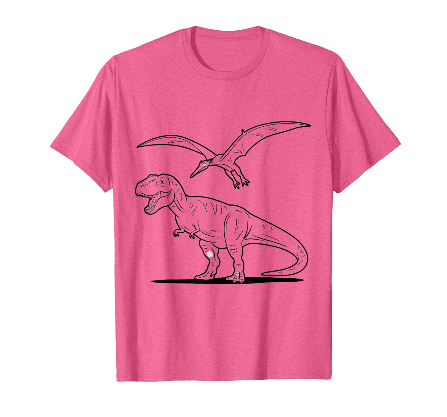 Children - T-Shirt for Coloring & Painting, DIY Dinosaur T-Shirt