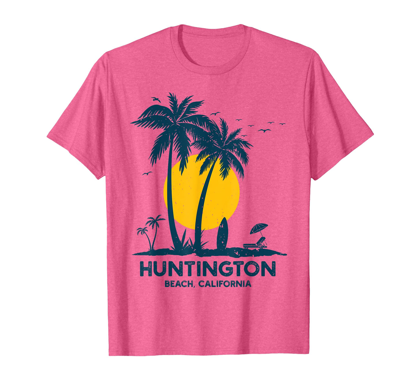 Vintage Huntington Beach California Surfing Retro Surf T-Shirt