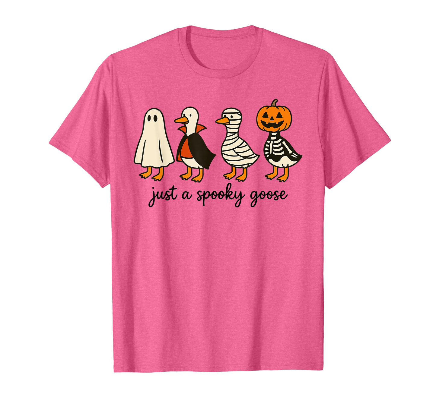 Just a Spooky Goose, Funny Goose in Halloween Costumes Kids T-Shirt
