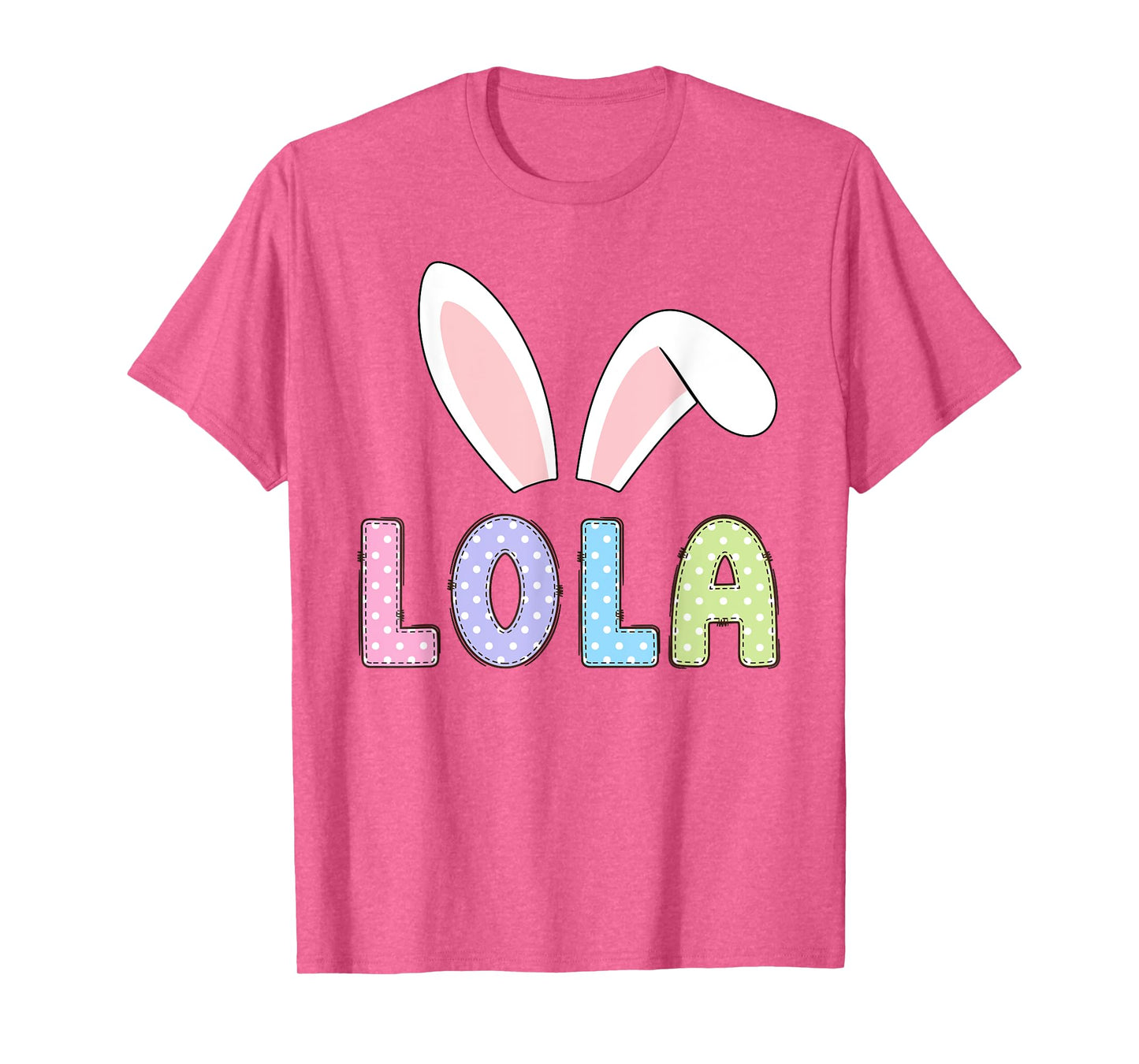 Cute Lola Happy Easter Bunny Matching Family Outfit T-Shirt