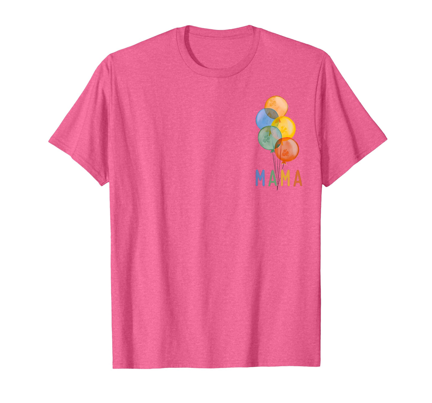 Mama of The Rainbow Balloon Birthday Boy Girl Family T-Shirt