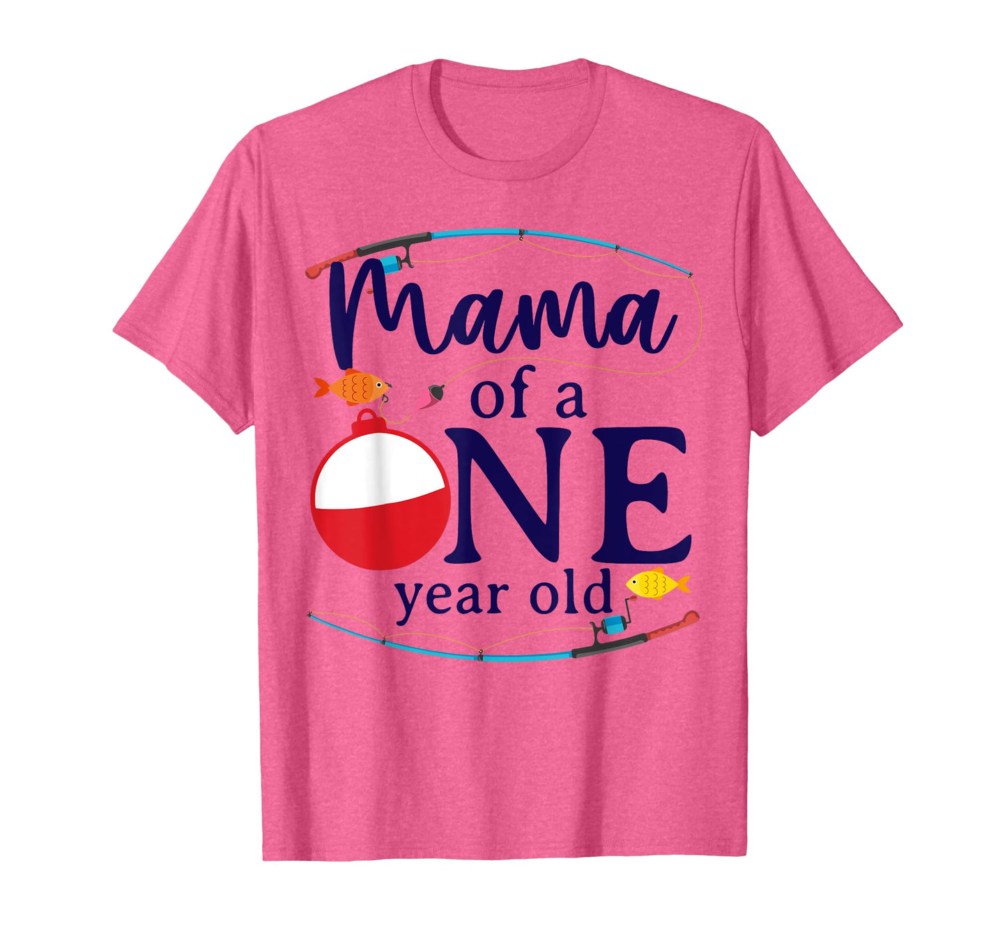Mama Of The Big One Fishing O-Fish-Ally Birthday Boy Family T-Shirt