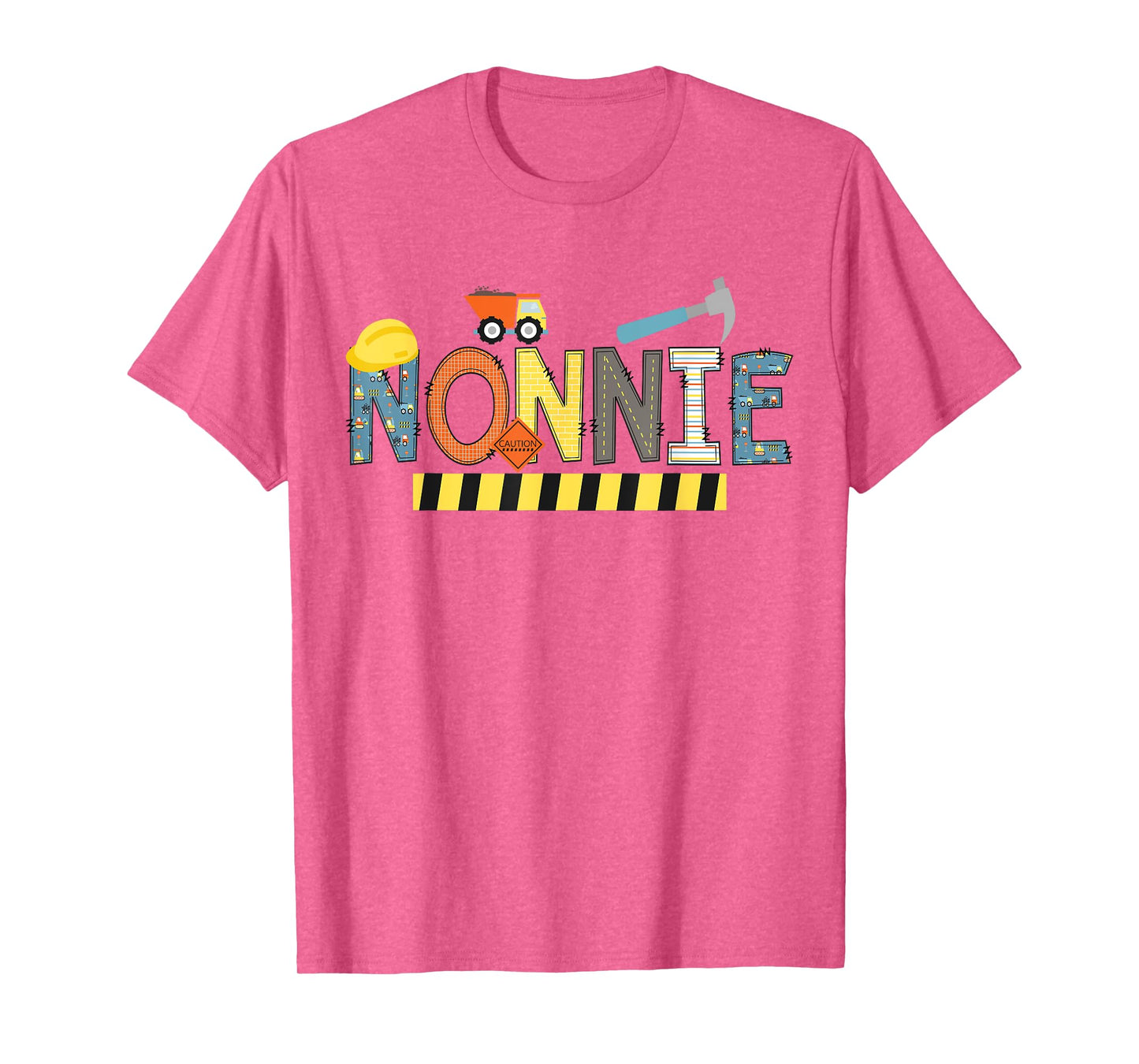 Nonnie Construction Birthday Kids Family Matching T-Shirt