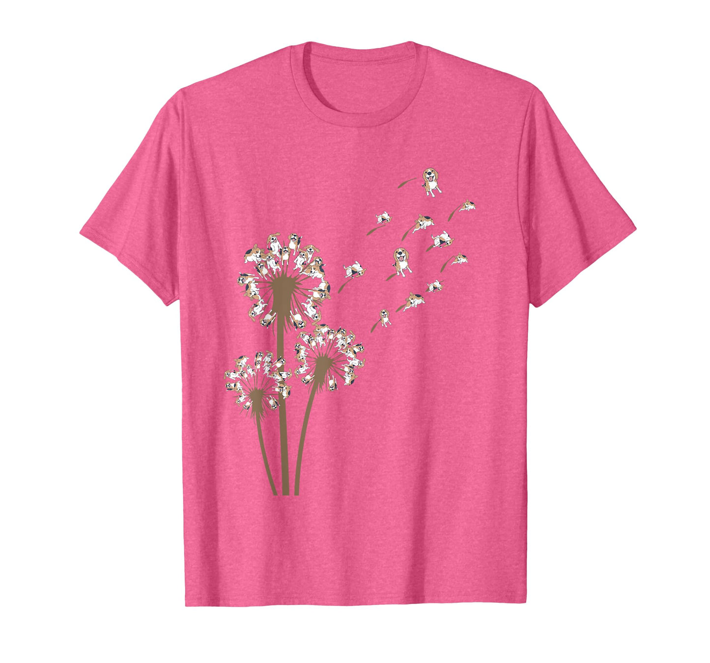 Beagle Flower Fly Dandelion Funny Dog Lover Dog Dad Men Women Kids T-Shirt