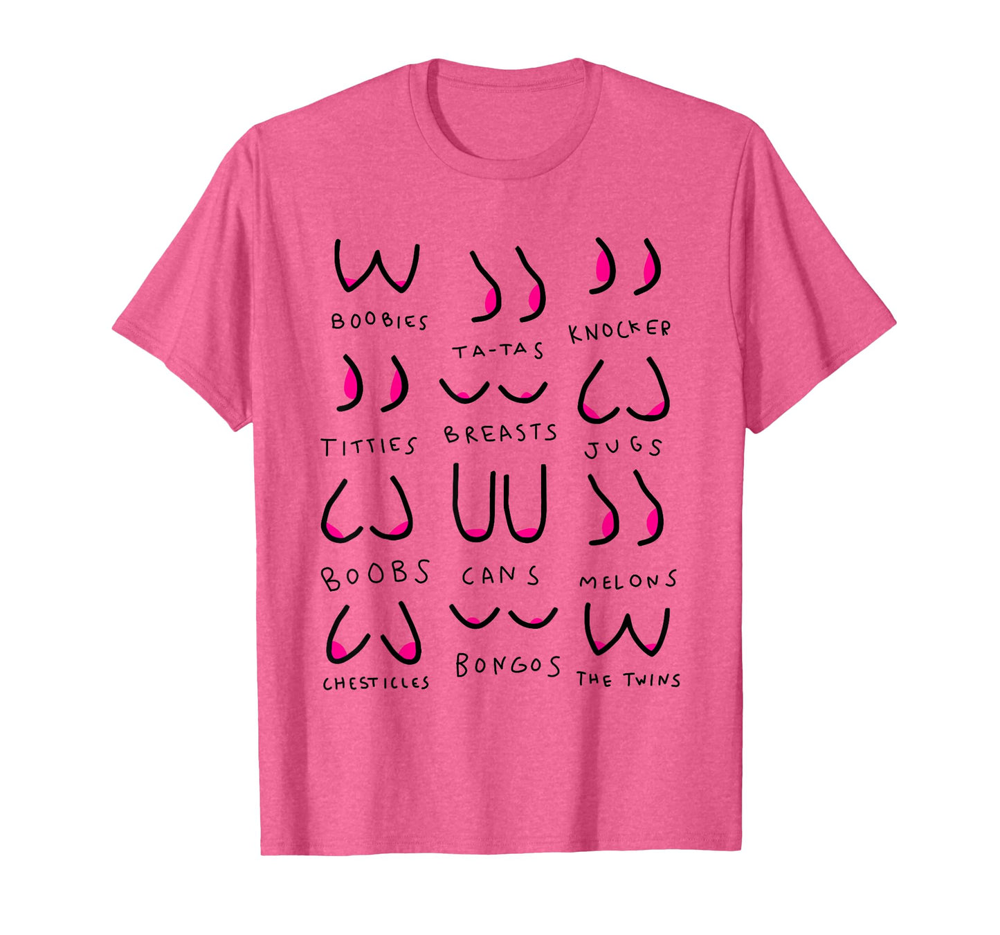 Boobies Ta-tas Knocker Titties Breasts Jugs Boobs Cans Melon T-Shirt