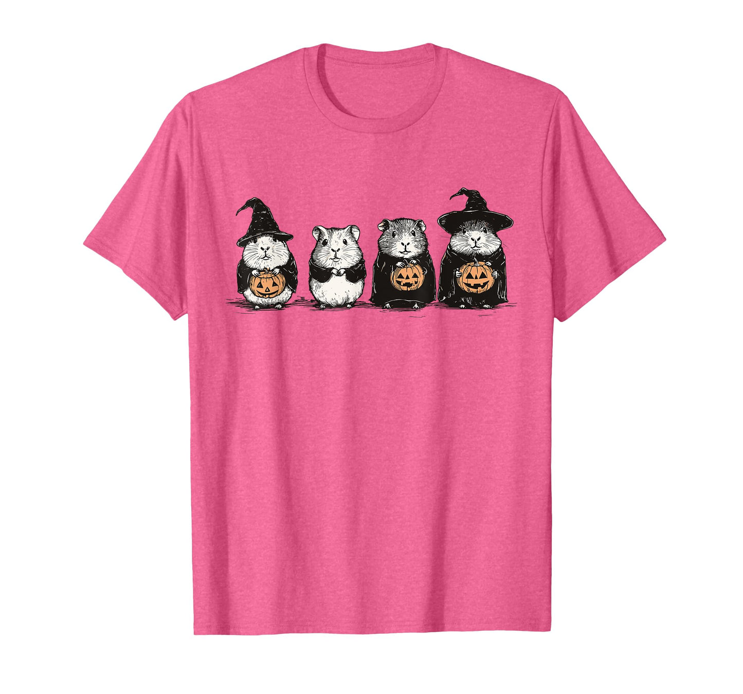Cute Guinea Pig Halloween Guinea Pig Witch Hilarious Animal T-Shirt