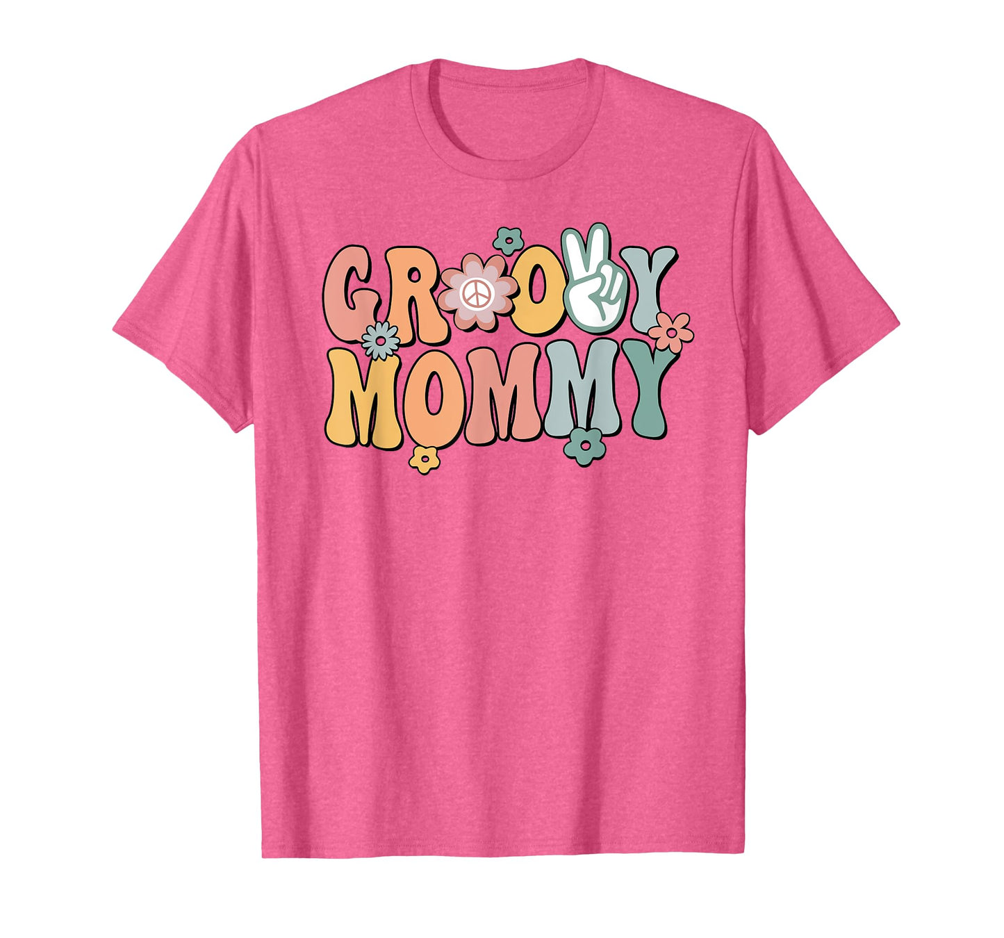 Groovy Mommy Retro Mom Matching Family 1st Birthday Party T-Shirt