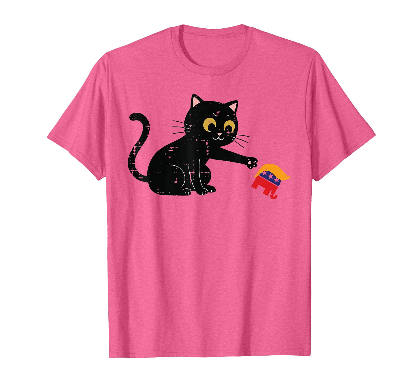 Resist Cat Tipping Elephant Funny Protest Women Men Kid T-Shirt