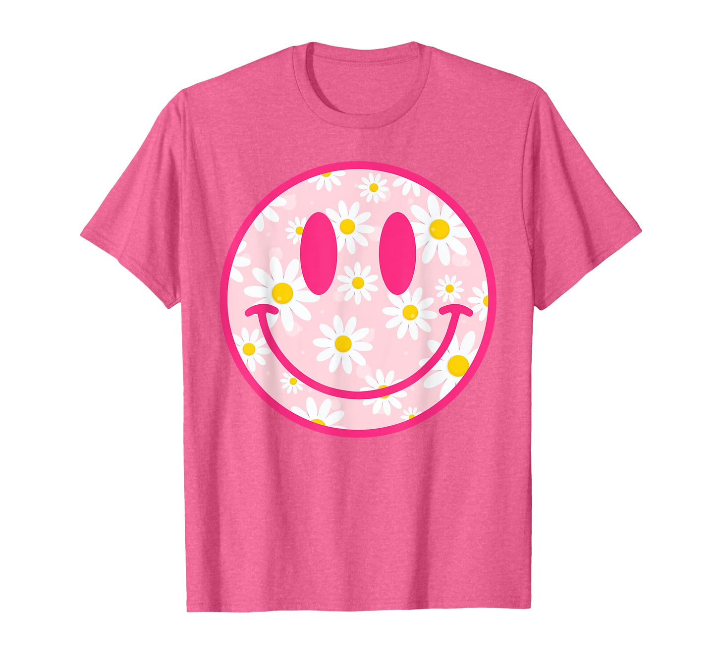 Happy Face Daisy Flower Shirt Preppy Aesthetic Smile Face T-Shirt