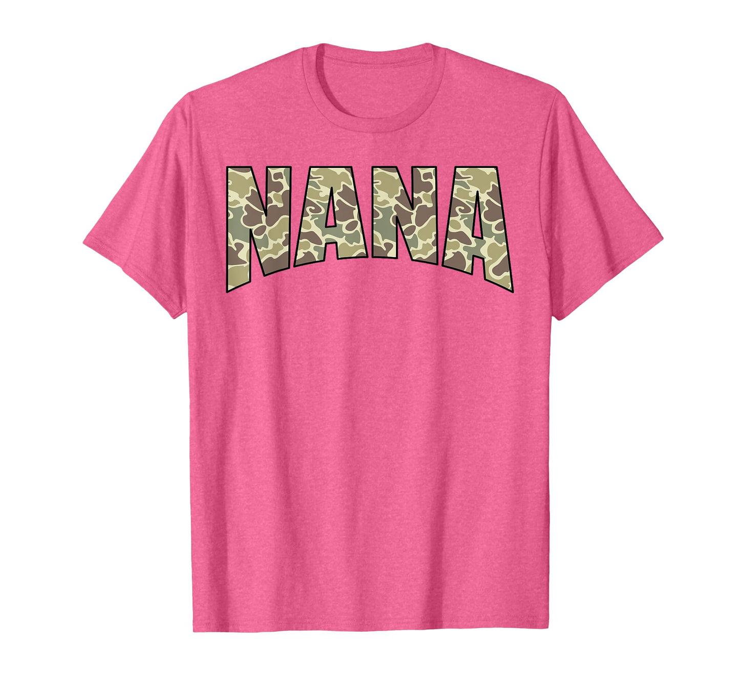 Vintage Nana Camo US Flag Old Camouflage Hunting Season T-Shirt