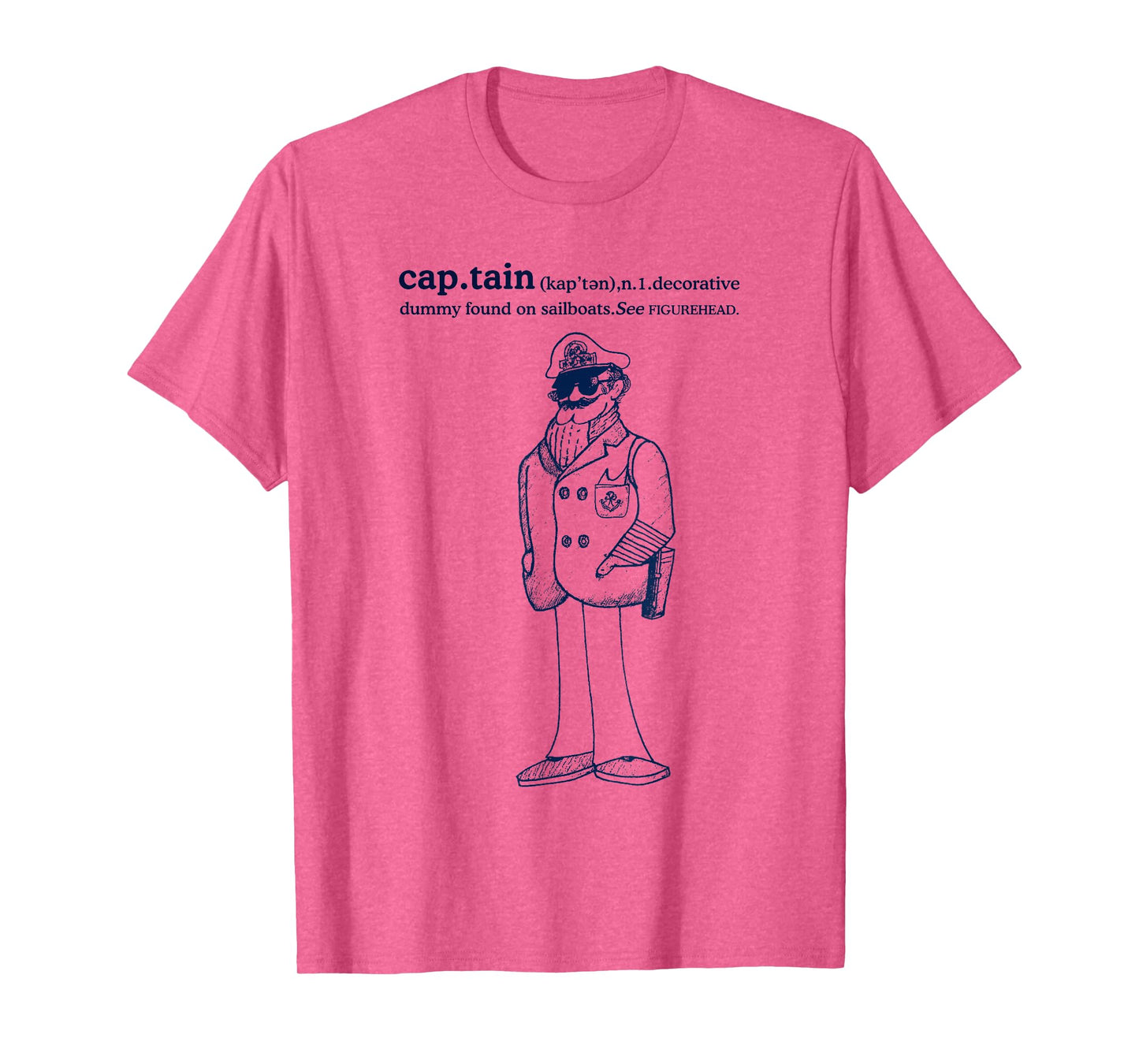 Vintage Captain Sailor Dummy Maritime Travel Artwork T-Shirt