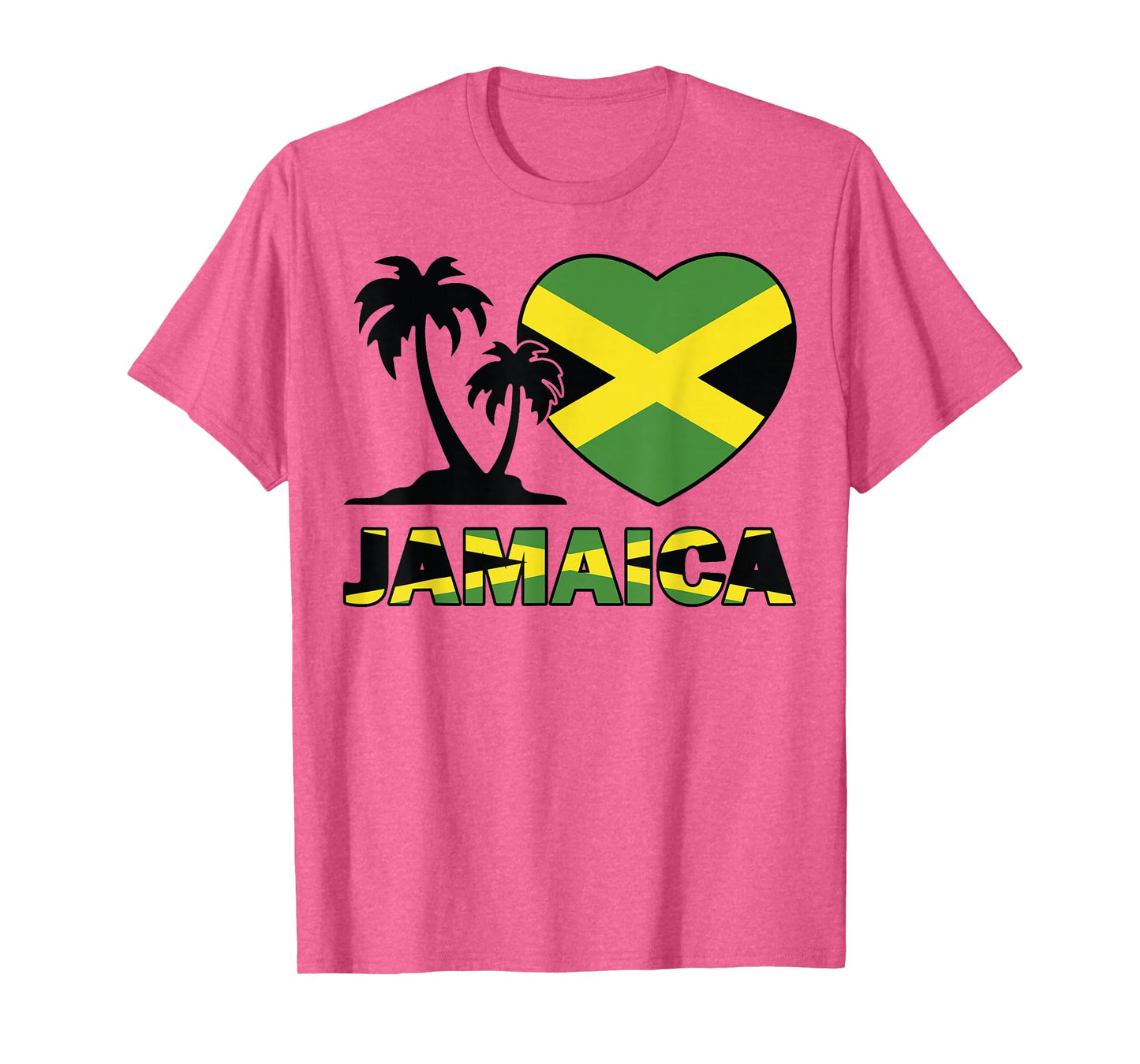 Women Jamaica-Shirt Jamaican Flag Men Kids Girl Heart I love T-Shirt