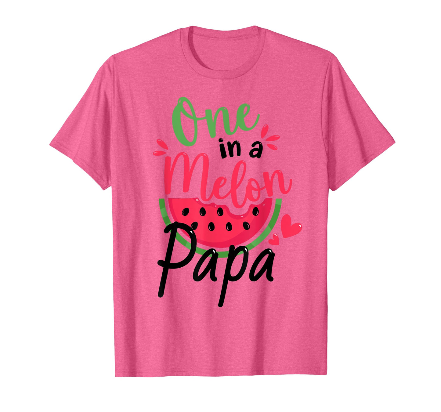 One in a Melon Papa 1st Birthday Party Family Matching T-Shirt