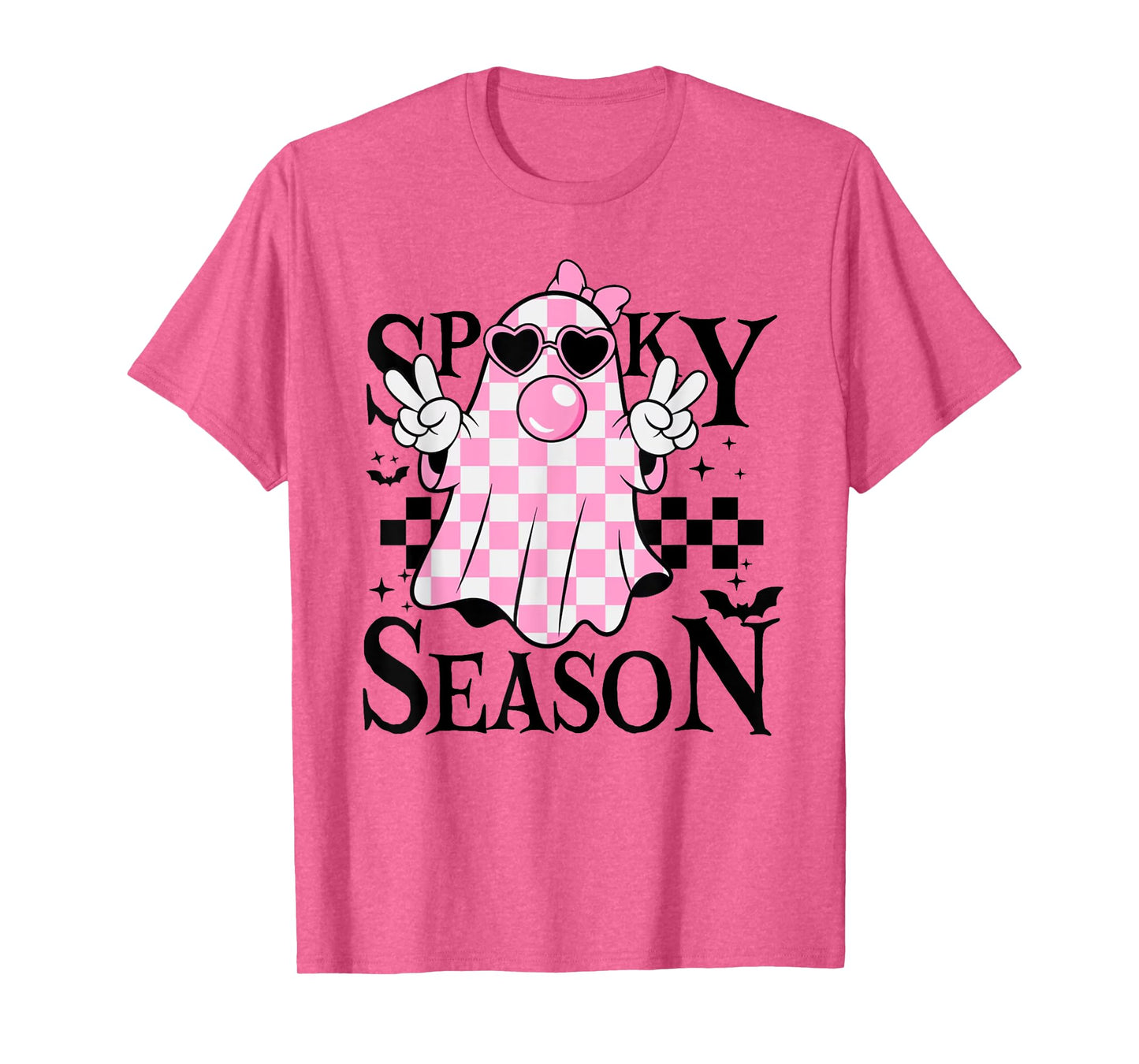 Spooky Season Ghost Halloween Retro Groovy Women Girls Kids T-Shirt