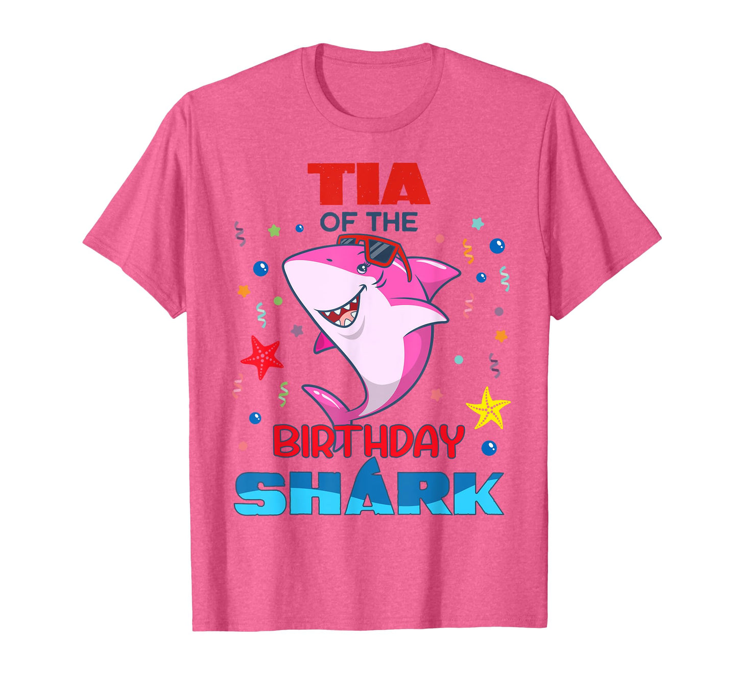 Tia Of The Birthday Shark Kids Party Family Matching T-Shirt