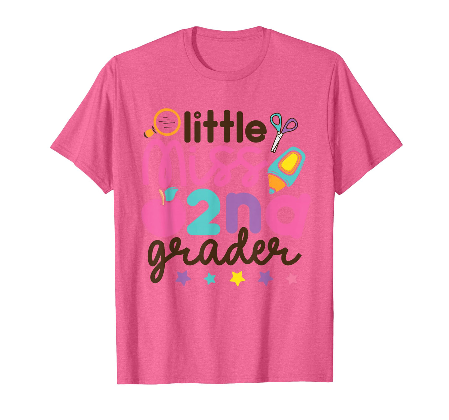 Little Miss 2nd Grade First Day of Second Grade Cute Girls T-Shirt