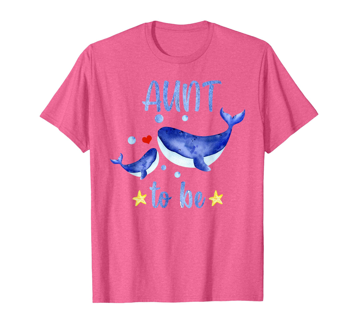Aunt To Be Whale Baby Shower Sea Animal Themed White T-Shirt