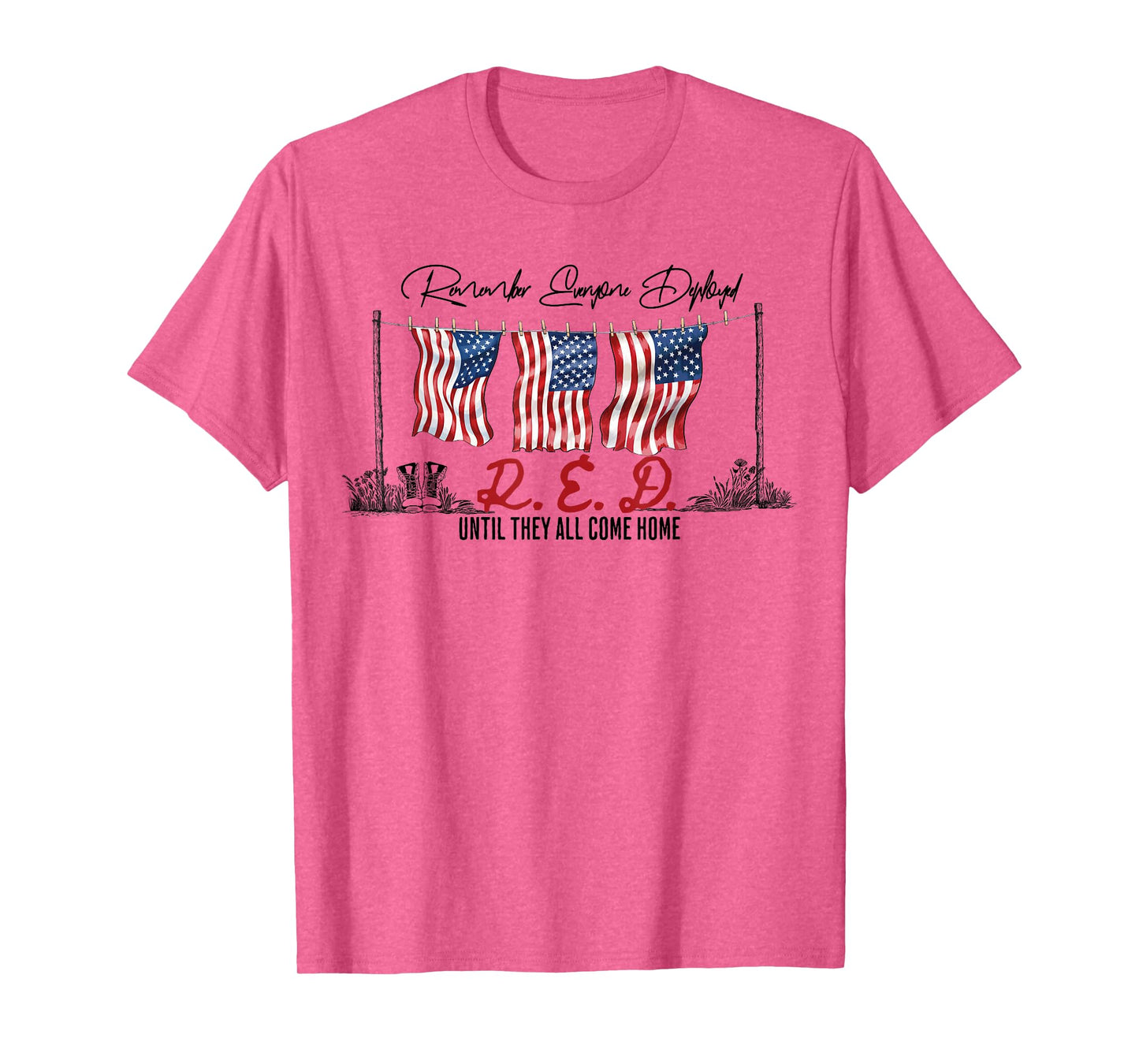 Red Friday Remember Everyone Deployed for Women Men Kid Wife T-Shirt