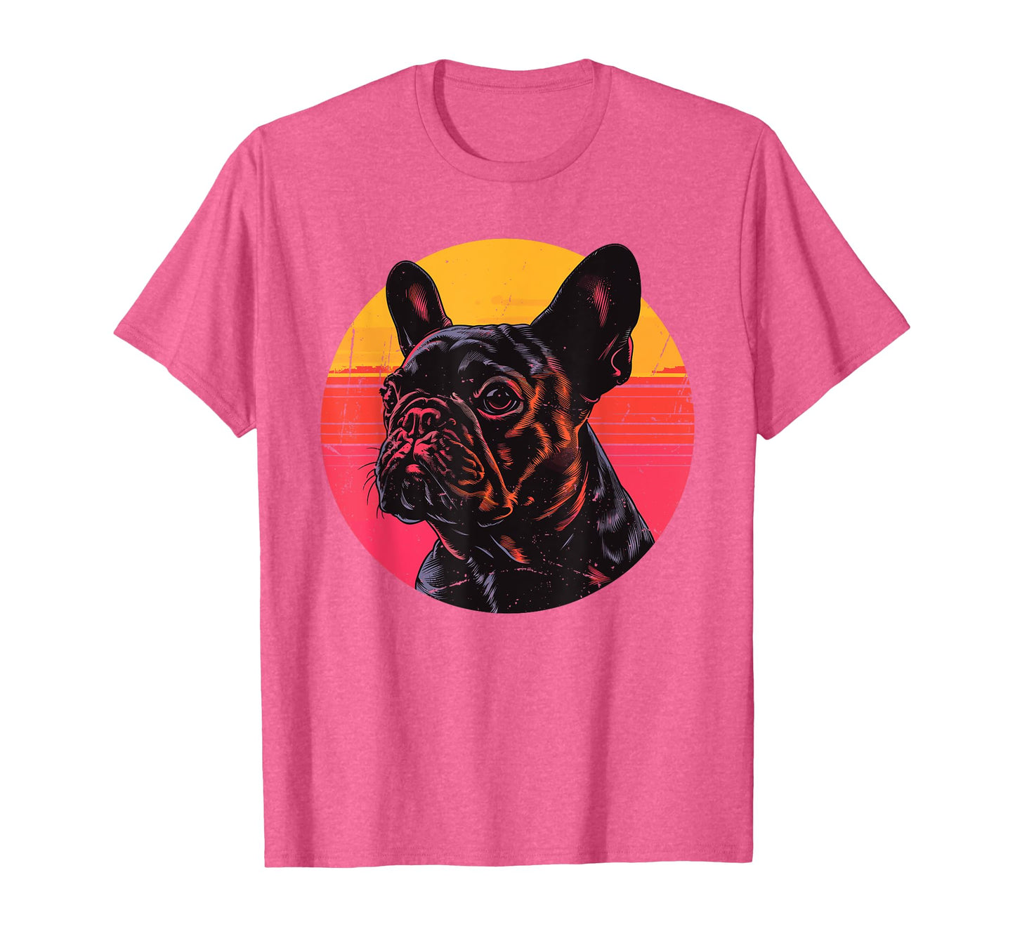 Retro French Bulldog Dog Lovers Gift Vintage Frenchie Owner T-Shirt