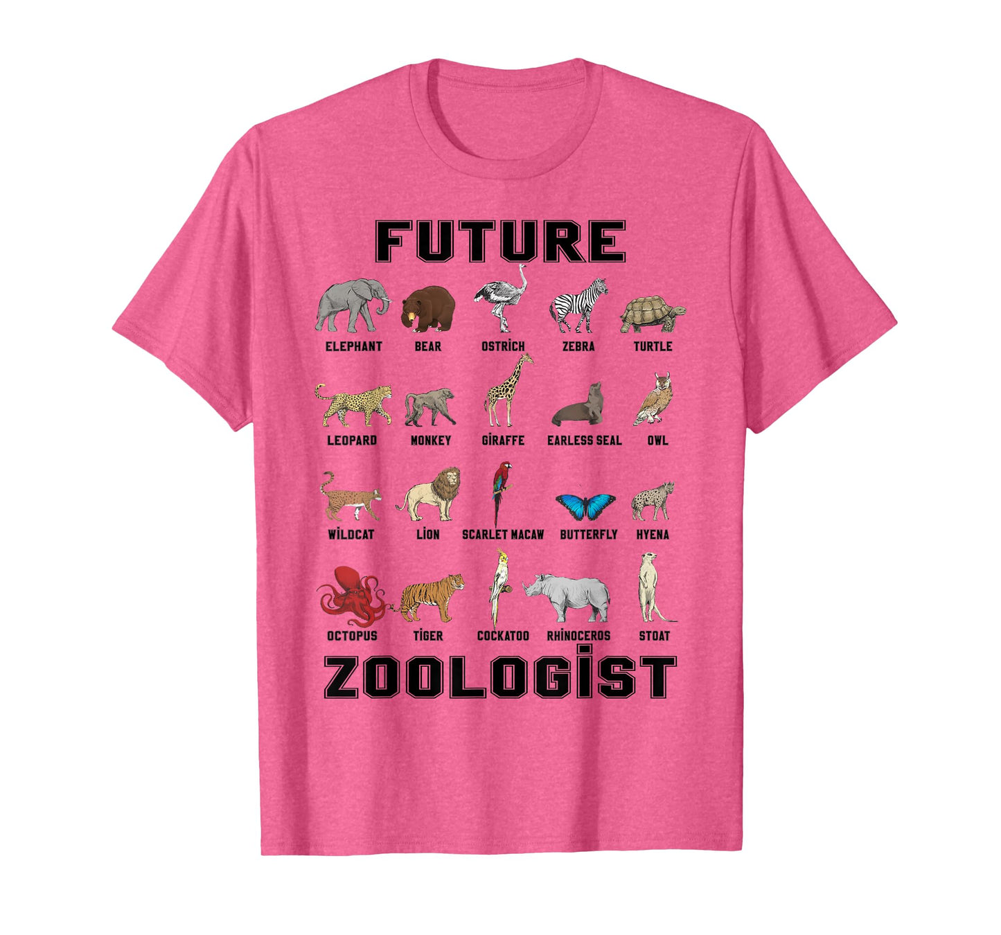 Kids Future Zoologist Funny Birthday T Shirt T-Shirt