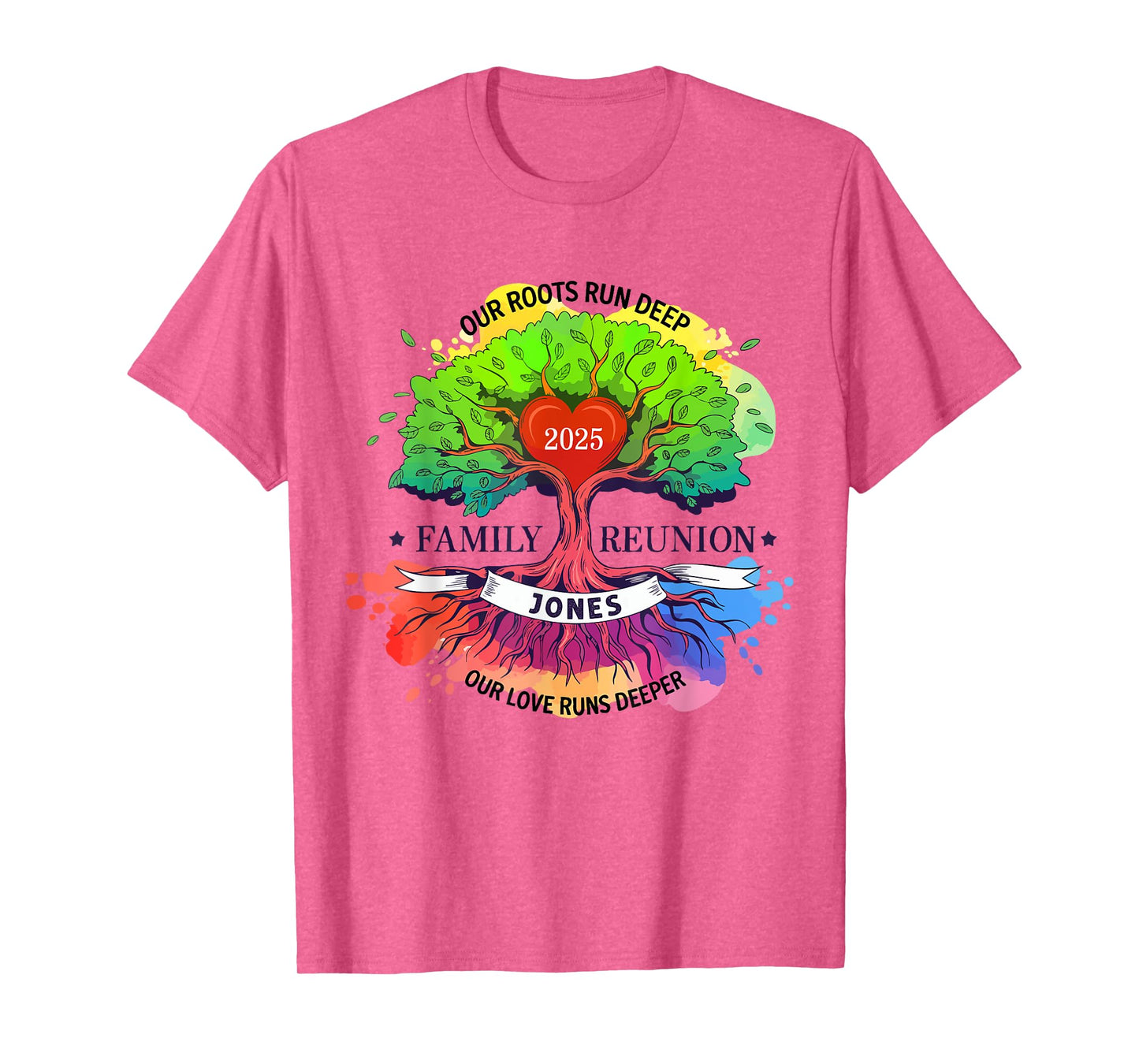 Jones Family Reunion 2025 Family Tree Men Women Boys Girls T-Shirt