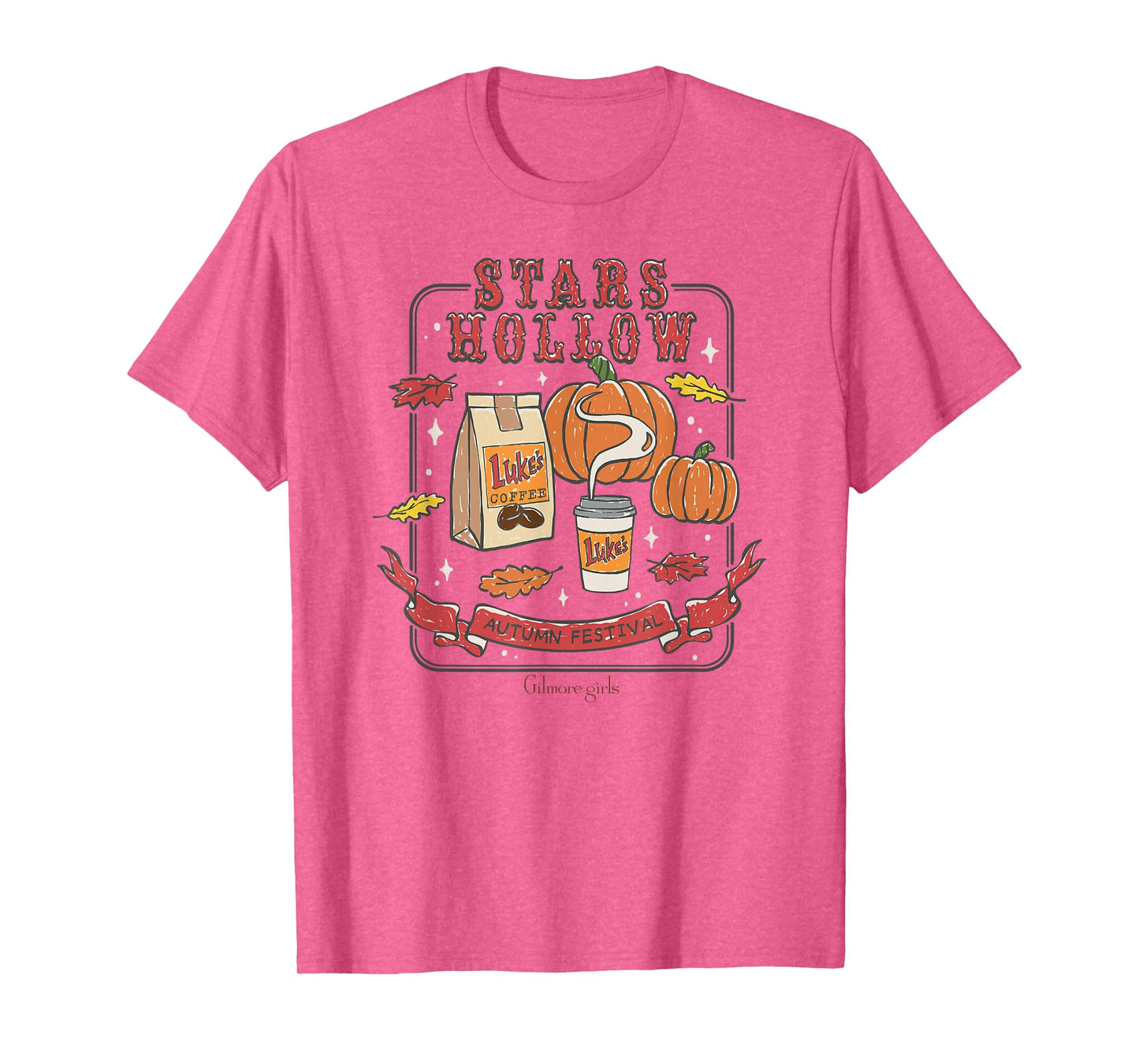Gilmore Girls Iconic Stars Hollow Autumn Festival Retro Logo T-Shirt