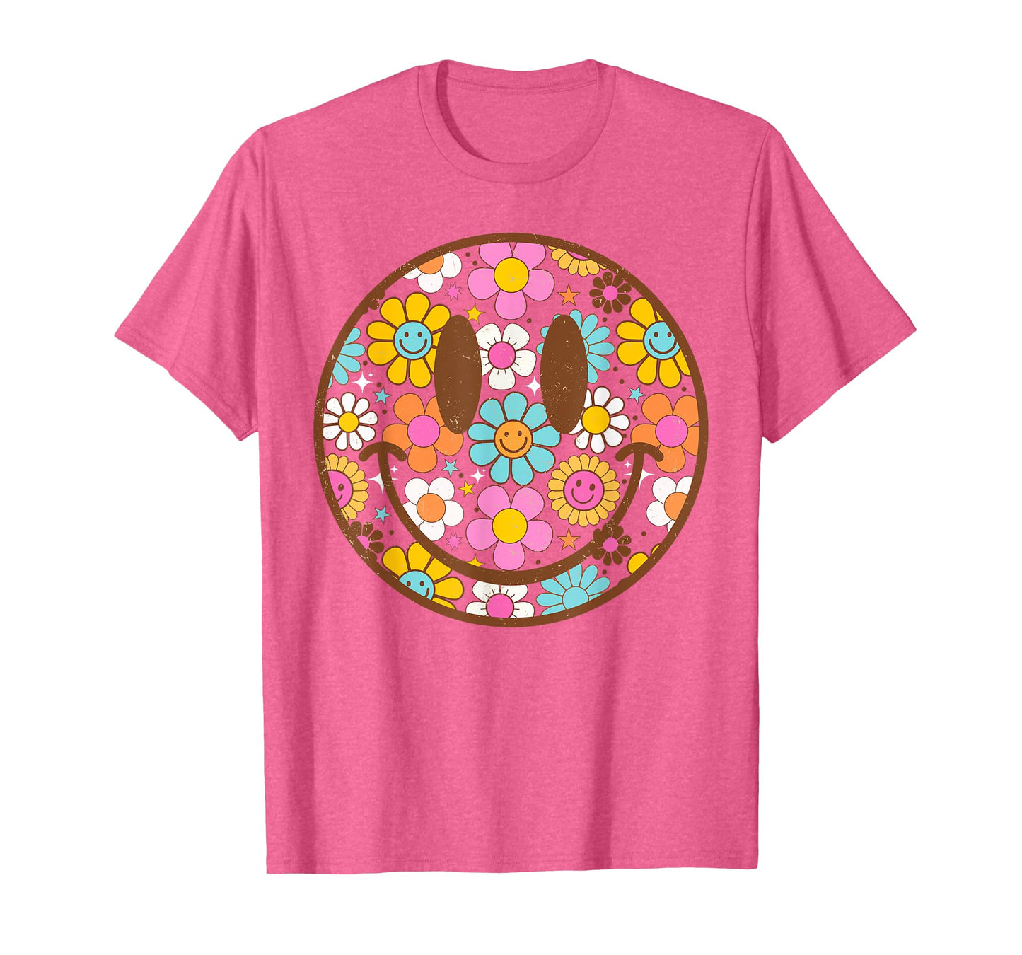 Happy Retro Daisy Smile Face Preppy Aesthetic Men Women Kids T-Shirt