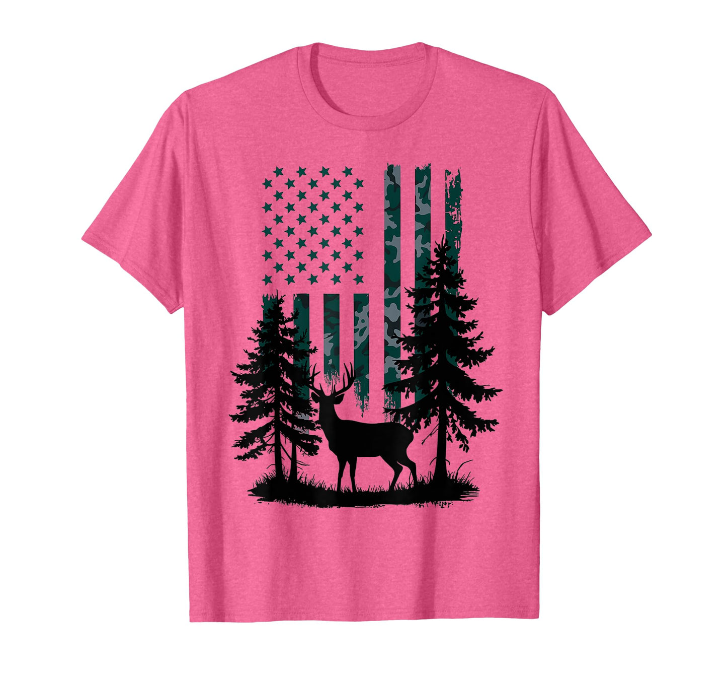 Boys Kids Orange Hunting Shirt Deer Hunter Toddler Camo Flag T-Shirt
