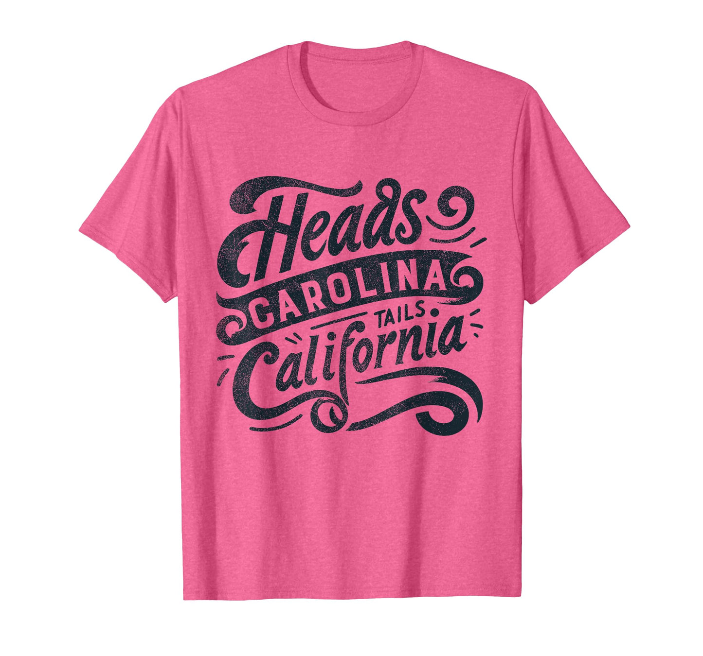Heads Carolina Tail California Retro Vintage Country Music T-Shirt